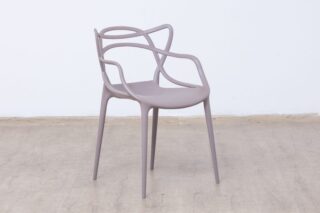 Karter gray plastic bistro chair