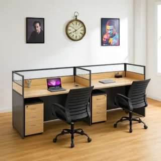 Jerico Straight 2 way office working station with drawers