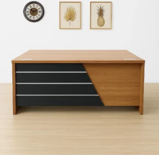 Sabina 1.8m modern executive office desk with drawers