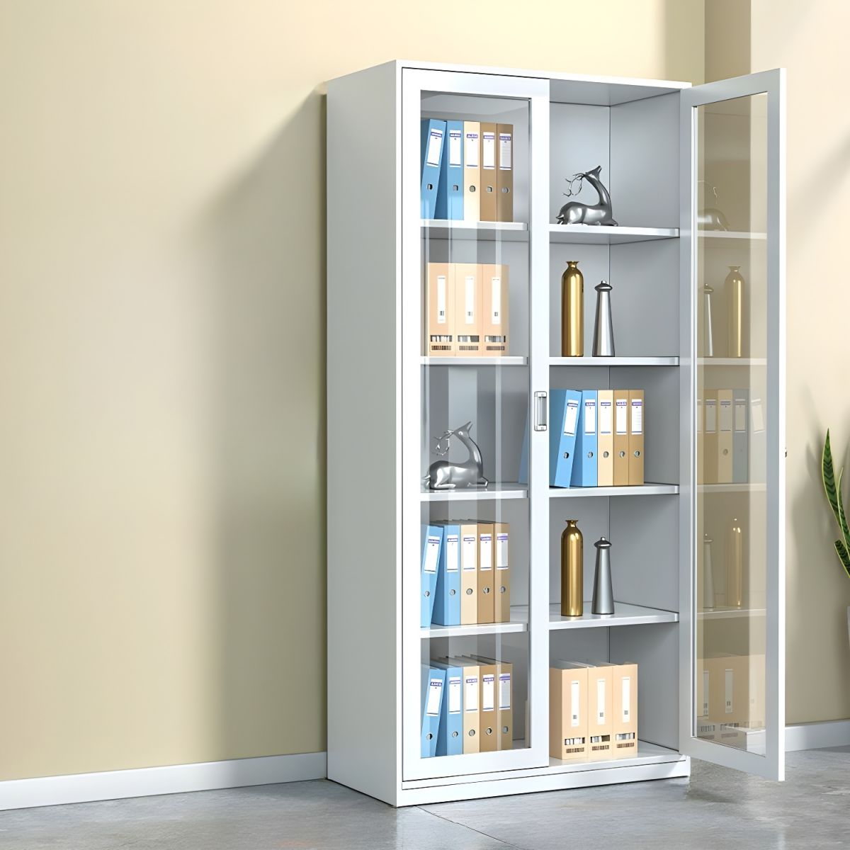 Clarissa 2 door metallic filing cabinet - Image 2