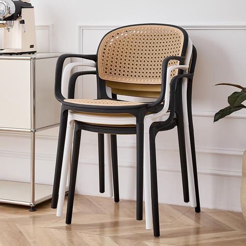 Mecor Modern Plastic Bistro Chair - Image 2