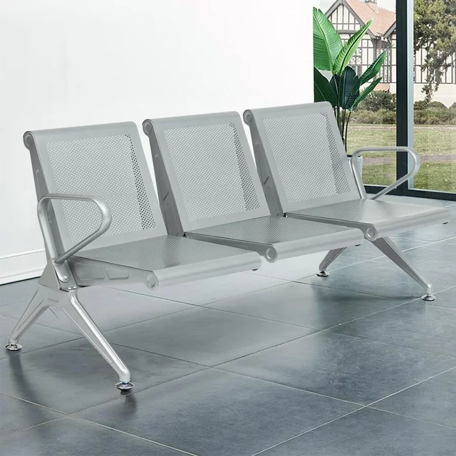 Tyso 3 link metallic waiting bench