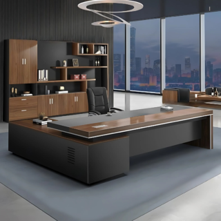 Mandela 1.8m Modern L Shaped Executive Office Desk
