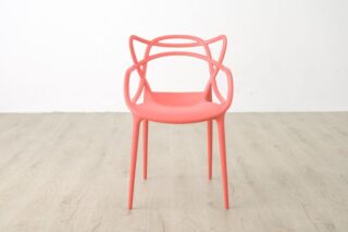 Karter green plastic bistro arm chair