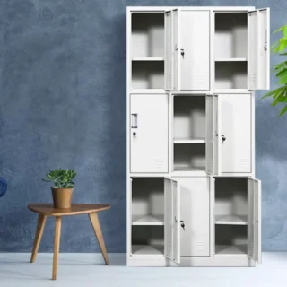 Barina 9 Locker Steel Filing cabinet