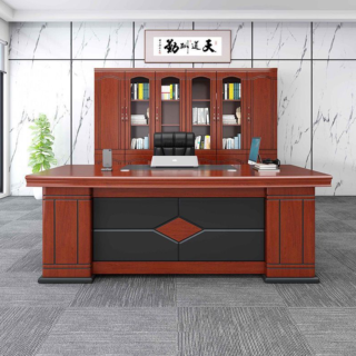 Morena 1.6m Executive office desk with side desk and Drawer