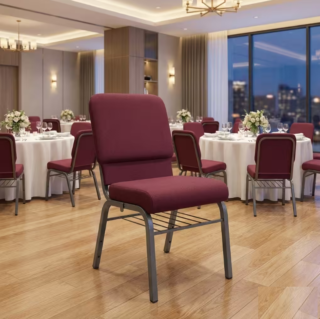 Maroon Robusta Heavy duty church conference chair