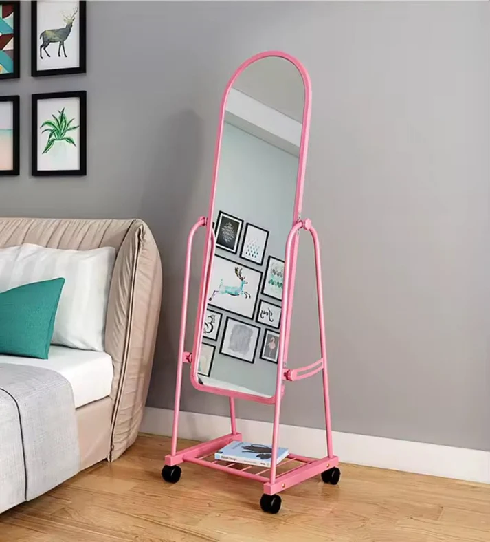 confetti Purple dressing mirror with wheels