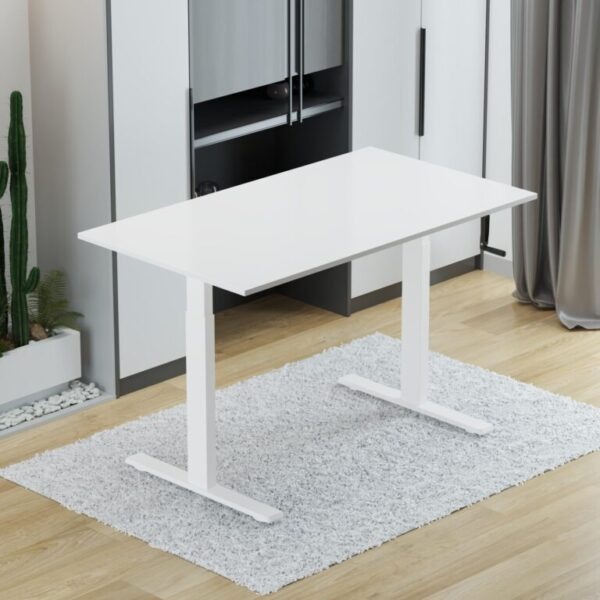 Fortune white height adjustable electric desk - Image 2
