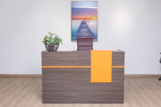 Samira 2m modern office reception desk